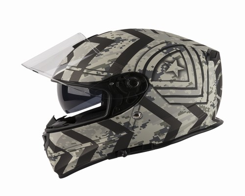 CASCO MAX V127 INTEGRAL C/ANT. DE SOL (FLAT BLACK ARMY) L [M127045]